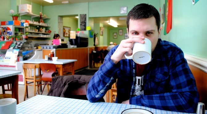 “Laser, smoke machine, and two spinning turntables” – Doug