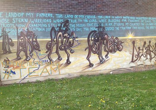 100 days in Cardiff – De Gabay mural