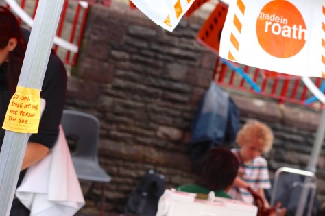 road block event, made in roath festival