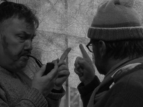 A photgraph from the Museum's collection: Sir Lancalot Werfa, ever the Explorer of Roath, was already planning his next adventure with Sir Donald Street's grandfather Sir " Jimmy" Quality Street. This adventure never took place, due to his failure to successfully return from his Roath Recreation Park Crossing (1908, permission Actual History Museum Roath). 