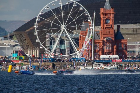 Big wheel in Cardiff Bay