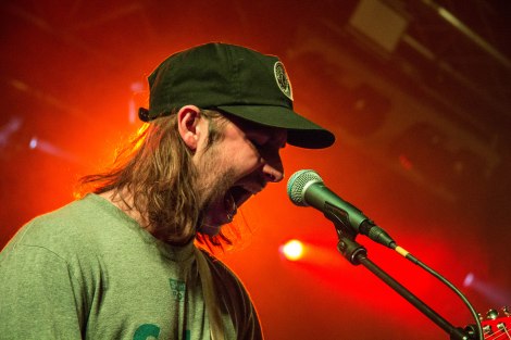 Lead singer and guitarist of Black Foxxes, Mark Holley, performing in Tramshed, Cardiff on Saturday 22nd October.