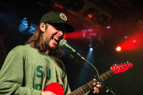 Lead singer and guitarist of Black Foxxes, Mark Holley, performing in Tramshed, Cardiff on Saturday 22nd October.
