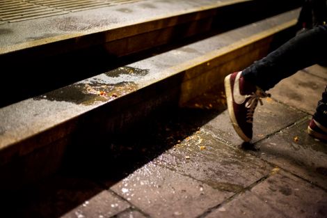UNITED KINGDOM; WALES; 24 January, 2017. Images taken from various nights with the "Student Safety Walk", a volunteer based organisation created by student, Alastair Babington that sees to the safety of students while on a night out.